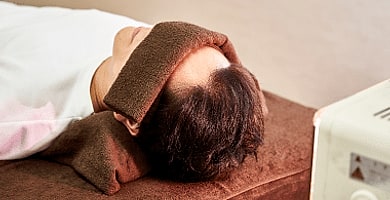 SSC照射による施術と経過チェック